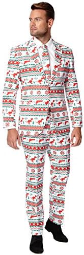 Mens OppoSuits Gangstaclaus Christmas Costume Suit (UK Size 46)