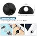 Cable Clips, ONME Cable Holder Multipurpose Cord Management for Home Non-Toxic Rubber Material Self-Adhesive Desk Cord Clips Durable Cord Organizer Black Cord Holder for Office (3 Colors 6pcs)
