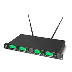 WENWEN Wireless Microphone System Pro UHF 4 Channel