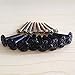 SunKni 8 Pack Vintage Drawer Pulls and Knobs with Back Plates for Cabinets Knobs and Handles for Furniture Drawer Knobs Ceramic Door Knobs for Bathroom Cabinet Kitchen Cupboard Knobs (Black-Black)