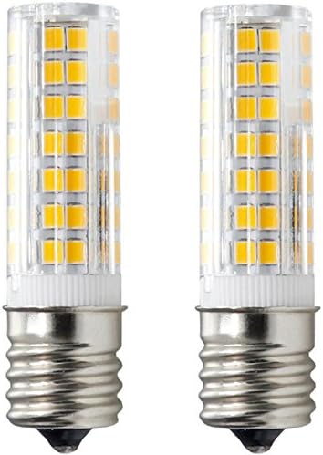 Microwave Oven Appliance 6W E17 LED Bulb (60W Halogen Bulb Equivalent) Warm White 3000K Dimmable Ceramic Body Microwave Oven Light Bulb (Pack of 2)