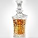 Ashcroft Empire 5 Piece Whiskey Decanter Set | 100% Lead Free | Ultra Clarity | Luxury Glasses | Crown Whiskey Glass