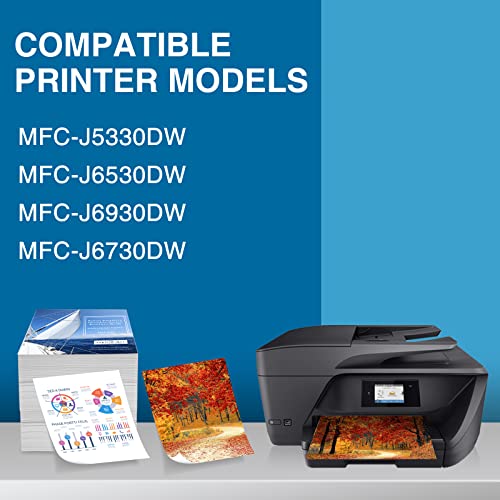 Paeolos Compatible LC3019XXL Ink Cartridge Replacement for Brother