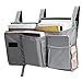 Corodo Bedside Caddy, Bedside Organizer for Dorm Bed, Bunk Bed Caddy with 8 Pockets for Baby Bed, Hospital Beds, Grey