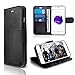 Apple iPhone 7 Plus Case, INNOVAA Premium Leather Wallet Case with STAND Flip Cover W/ Free Screen Protector & Touch Screen Stylus Pen - Black