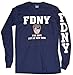 FDNY Full Chest And Sleeve LS T-Shirt - Size: Adult XX-Large - Color: Navy