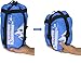 OutdoorsmanLab Compact Lightweight Camping Sleeping Bag Men's Women's Kid's For Backpacking, Hiking, Travel- Warm Weather Ultralight Packable bag with Compression Sack, Pillow case, Blue