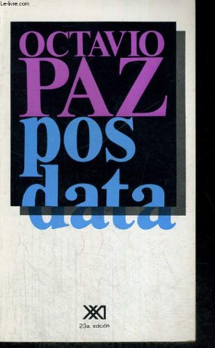 Posdata [Spanish] B001R6EAXY Book Cover