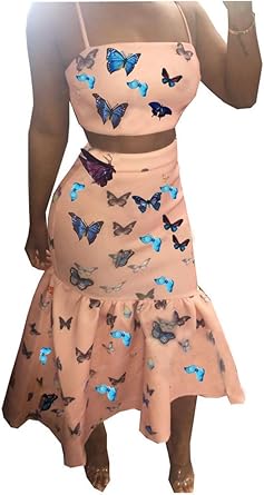 two piece midi skirt set