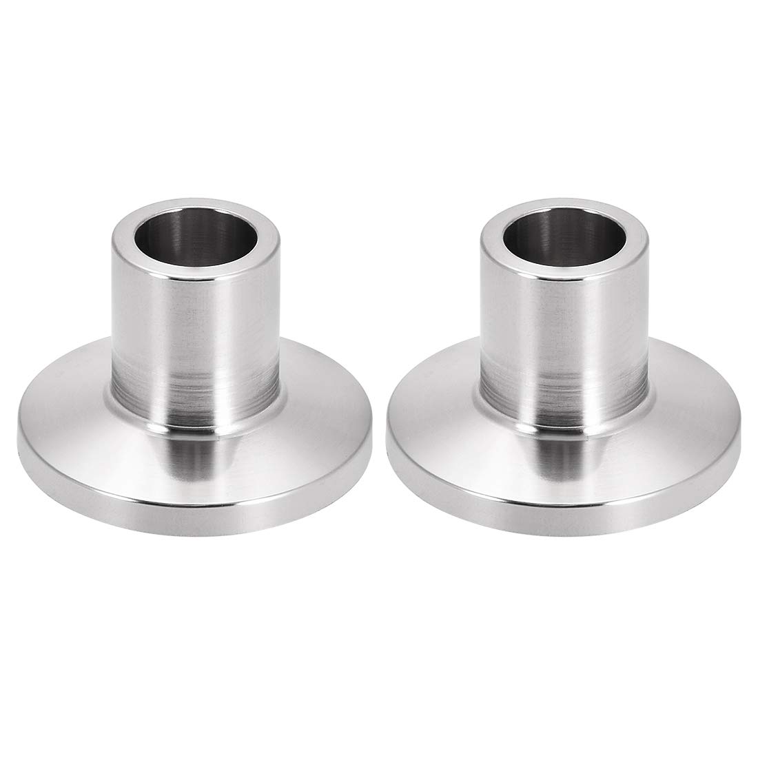 sourcing map 304 Stainless Steel Fitting Long Weld Clamp Ferrule Fits Clamp 14x20mm 2Pcs