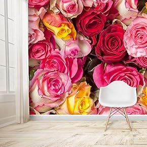 Wall Mural Booming Flowers Removable Self-Adhesive Large Wallpaper - 66x96 inches