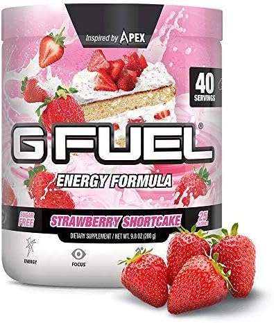 Amazon Com G Fuel Strawberry Shortcake Tub 40 Servings Elite