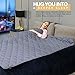 Weighted Blanket 20lbs for Adult - 100% Organic Cotton 60'' x 80'' Queen Size Cooling Heavy Blanket for 170-230lbs Individual with Glass Beads for Calmer Days and Restful Nights,3-Year Warranty