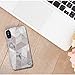 iPhone X Case,iPhone XS Case,Geometric Grey Marble,LUMARKE Slim-Fit TPU Clear Bumper Flexible Rubber Silicone Rugged Thin Protective Phone Case Cover for iPhone X/iPhone XS