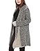 Match Women's Open Front Long Sleeve Warm Knit Cardigan Jacket