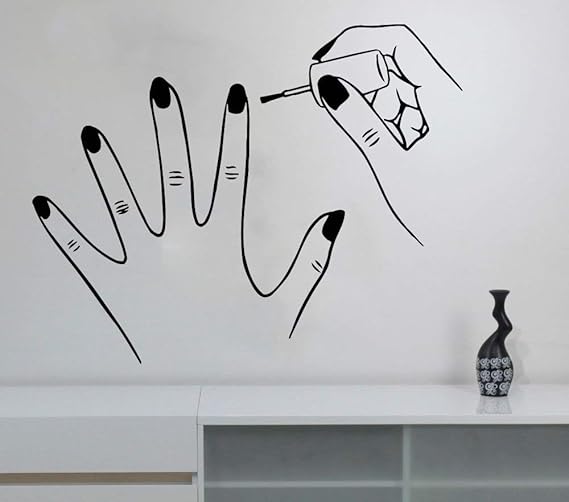 Amazon Com Salon Wall Art Decals Decor Beauty Nail Hair Makeup