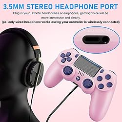 Wiv77 Pink Wireless Controller Compatible with