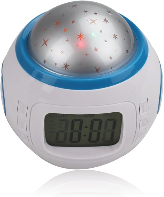 SUNDREAMTECH® Reloj despertador LED con luz nocturna Proyector de ...