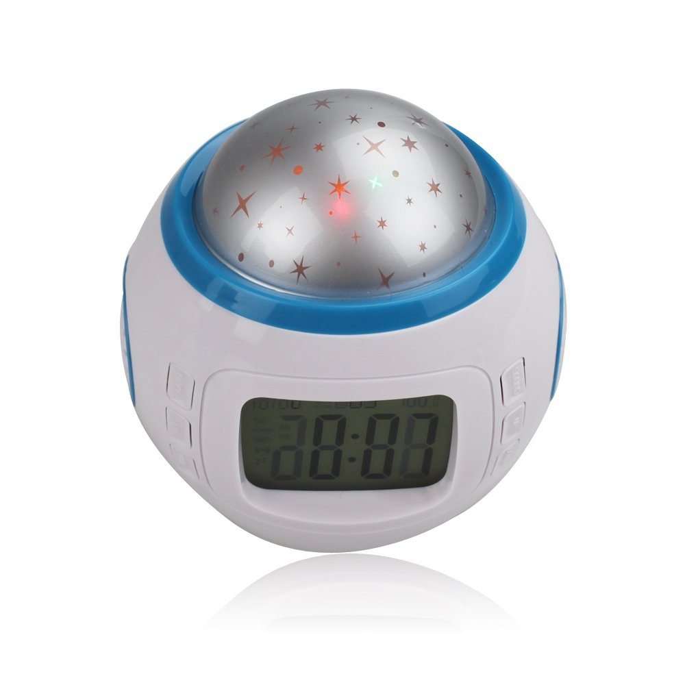 SUNDREAMTECH® Reloj despertador LED con luz nocturna Proyector de ...