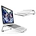 OMOTON Laptop Stand, Adjustable Multi-Angle Aluminum Notebook Computer Stand, Fits MacBook and Laptops up to 17 inches, Silver