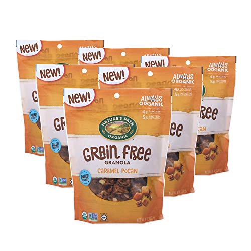 Nature's Path Caramel Pecan Grain-Free Granola, Healthy, Organic, 8 Ounce Bag (Pack of 6)