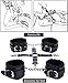 Handcuffs for Under bed restraint Kit Bondage Bondageromance Fetish Sex Play BDSM SM Restraining Straps Thigh Game Tie up Mattress Harness Things Blindfold Whips Toys Adults Women Men Couples