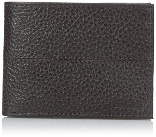 Cole Haan Men's Pebble Slim Billfold With Front Stitching Details Accessory, -chocolate, one size