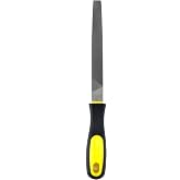 Tighall 6inch Length Flat File, High Carbon Steel Hand File with Ergonomic Handle for Removing, Refining, Shaping and Scraping Projects