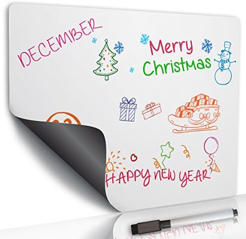 planOvation's Magnetic Dry Erase White Board (16"x12", White)