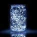 ZJMZZM Led Silver Wire String Lights, 10 Sets 20 Micro LEDS Operated by Battery Box, Perfect for Any DIY Decoration in Birthday, Wedding, Hallowmas and Other Party (6.8 Feet/2M, Pure White)