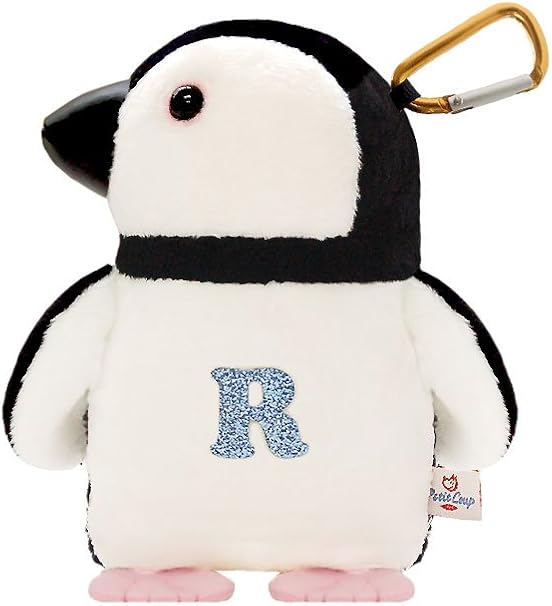 Amazon Co Jp プティルウ おそろいで持って可愛い イニシャル ペンギンマスコット 右 R ホーム キッチン