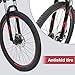 Murtisol Aluminum Mountain Bike 27.5 inches Hybrid Bicycle with Dual Disc Brake, Shimano 21 Speeds Derailleur, Light Weight Frame, Suspension Fork, Adjustable Seat,Red Blackthumb 4