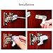 10pcs Universal Cabinet Cupboard Hinge LED Light for Modern Kitchen Home Lamp-Warm White