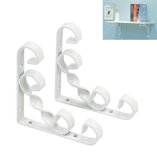 Paquete de 2 Soportes de esquina de hierro fundido Soporte de ...