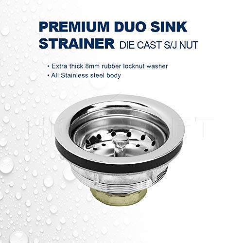 Everflow 7516 Kitchen Sink (31/2 Inch) Stainless Steel Drain Assembly