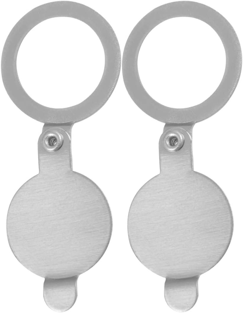 Toyvian 2PCS Security Door Cat Eye Cover Privacy Anti-Peeping Door Viewer Lid Protection for Inside Indoor Home