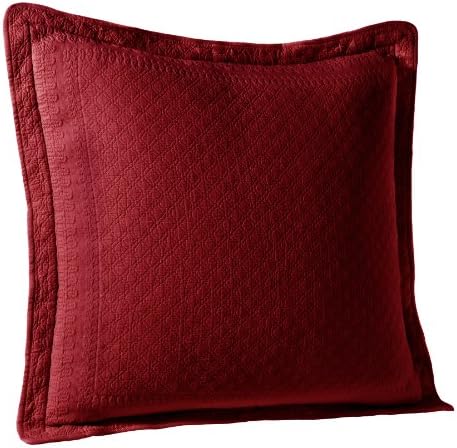 King Charles Matelasse Euro Sham, Scarlett