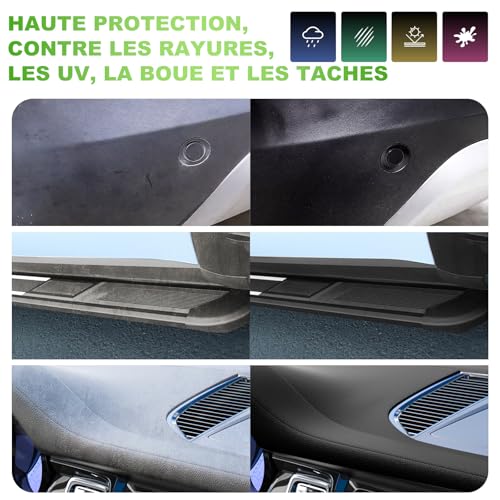 Black Plastic Renovator, Premium Formula Waterproof, Increases Shine & UV Resistant for Car Renovator Exterior and Interior Plastic Polish