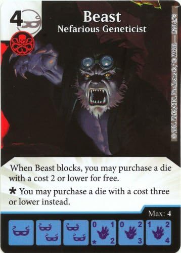 Marvel Dice Masters: Age of Apocalypse Promo Card: Beast - Nefarious Geneticist by Dice Masters