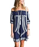 Dxnona beach Swimwear Cover up Dress (blue)