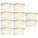 MagiDeal 10 Pieces Vintage Handmade DIY Wire Comb Metal Hair Combs Base 4 Colors Plated Women's DIY Wedding Bridal Hair Jewelry - gold