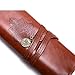 Twilight Vintage Pencil Case Pen Bag Pen Holder Bandage Synthetic Leather Makeup Pouch Rollup Cosmetics Organizer