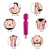 Personal Premium Magic Waterproof Mini Wand Massage, Mini Cordless Handheld Rechargeable Neck Shoulder Back Body Massage with 20 Powerful Pulsating Patterns for Sports Recovery & Muscle Aches Relief