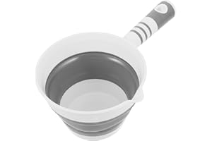 NESTINGHO Large Capacity Foldable Kitchen Water Scoop Plastic Ladle with Multifunctional Use