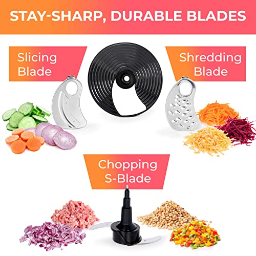 Mueller Ultra Prep Food Processor Chopper for Dicing, Slicing