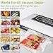 75Kpa Vacuum Sealer Machine, Automatic Food Vacuum Sealing Machine with Adjustable Pressure & Time Settings, Built-in Cutter and Bag Storage, 2 Bag Rolls & Accessory Hose