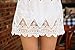 DQdq Women's Crochet Bathing Suit Cover Up White Small