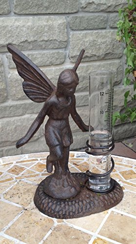 Cast Iron Fairy Rain Gauge