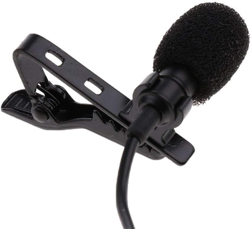 FreshDcart Omnidirectional Lavalier Lapel Coller Microphone Kit with Voice Recording Filter Mic for Recording Singing Youtube on Smartphones (Black)