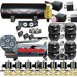 AVI-AIR COMPRESSOR Z01 AirMax 480C 3/8" Valve AirRide 2500&2600 Bags Dual Gauges